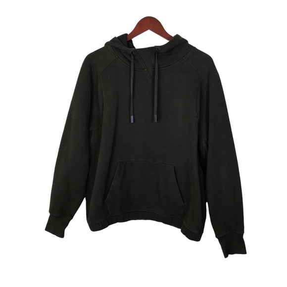 lululemon athletica Tops - Lululemon Warm for Winter Hoodie in Dark Olive Size 10.